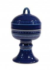 CHINESE BLUE GLAZED PORCELAIN