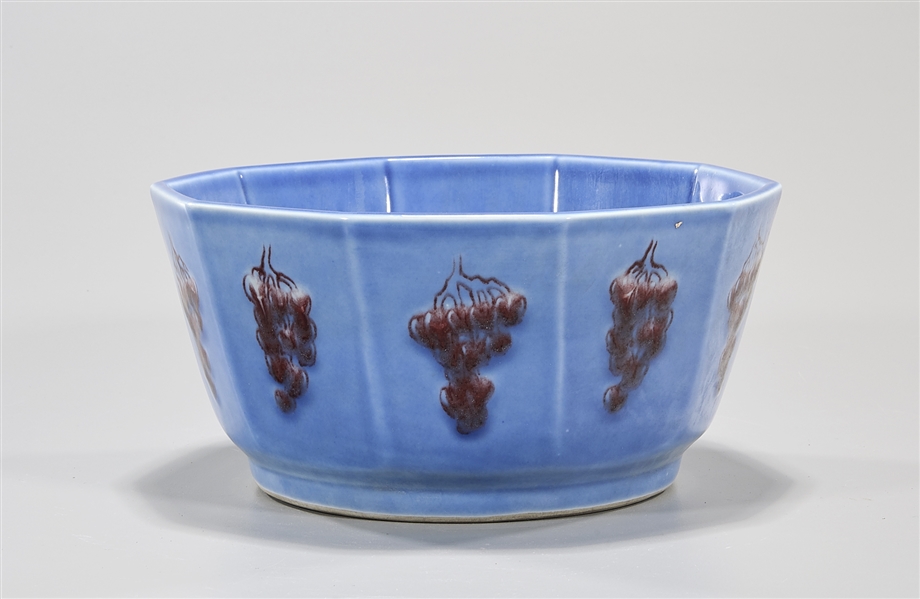Chinese blue glazed porcelain