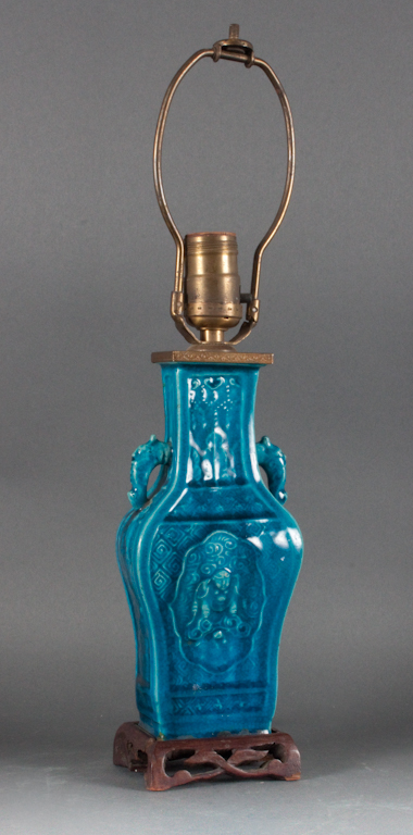Chinese blue glazed porcelain
