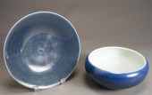 CHINESE BLUE GLAZED SHALLOW BO