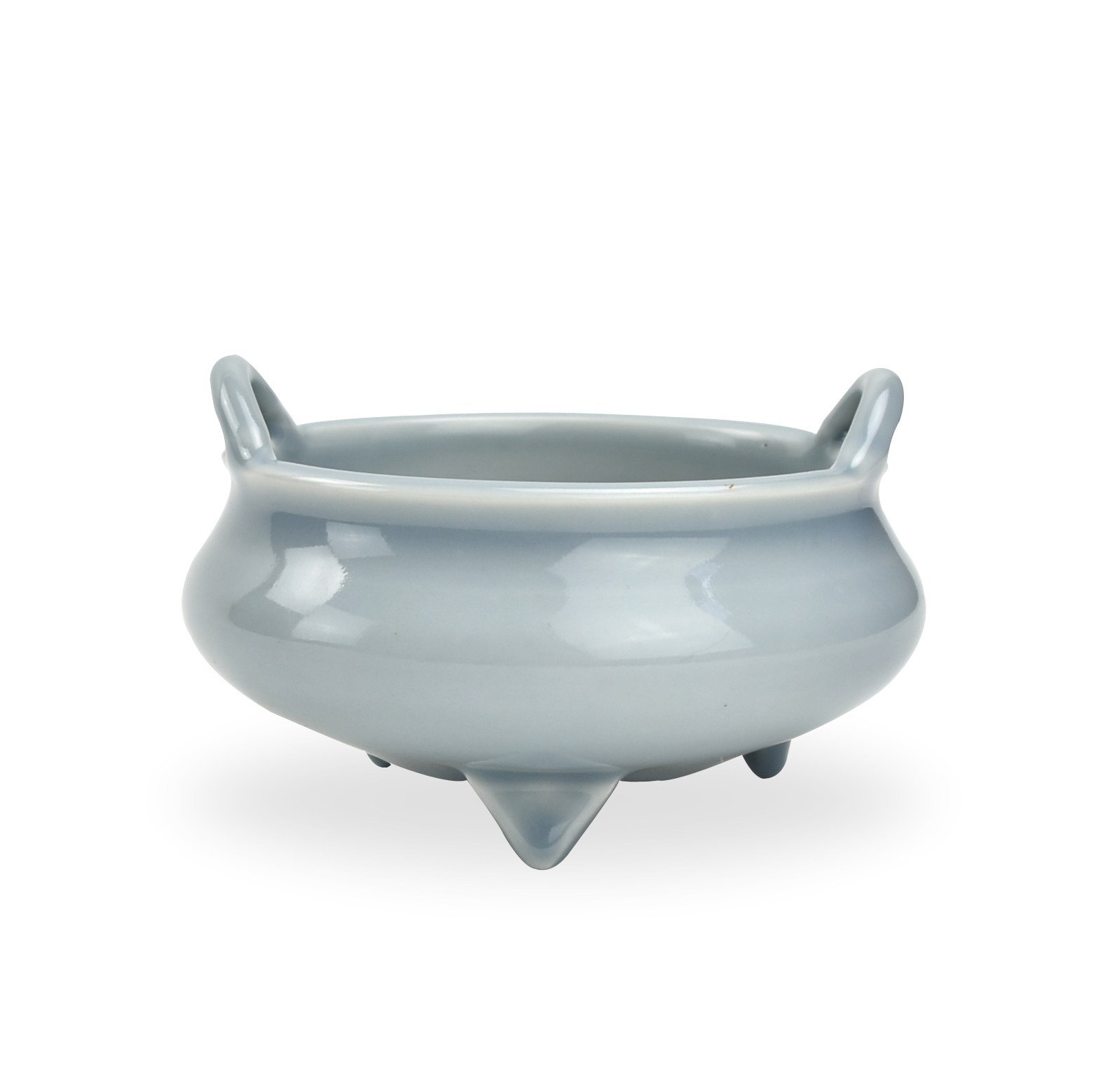 CHINESE BLUE GLAZED TRIPOD