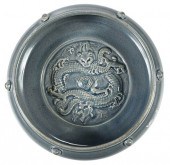 CHINESE BLUE GRAY GLAZED DRAGO