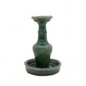 CHINESE BLUE-GREEN GLAZE SHIWA