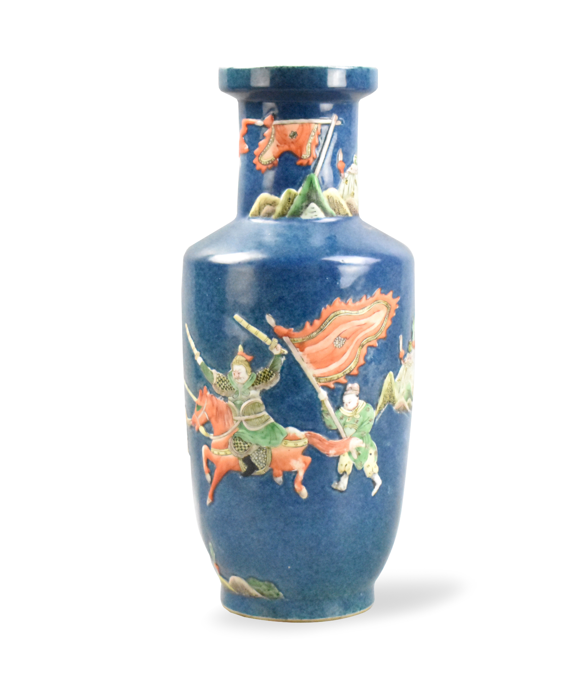 CHINESE BLUE GROUND FAMILLE