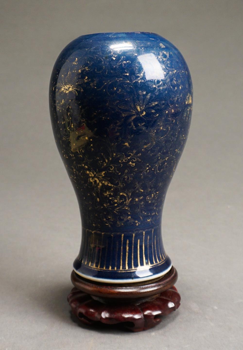 CHINESE BLUE GROUND PORCELAIN