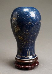 CHINESE BLUE GROUND PORCELAIN