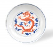 CHINESE BLUE& IRON RED DRAGON