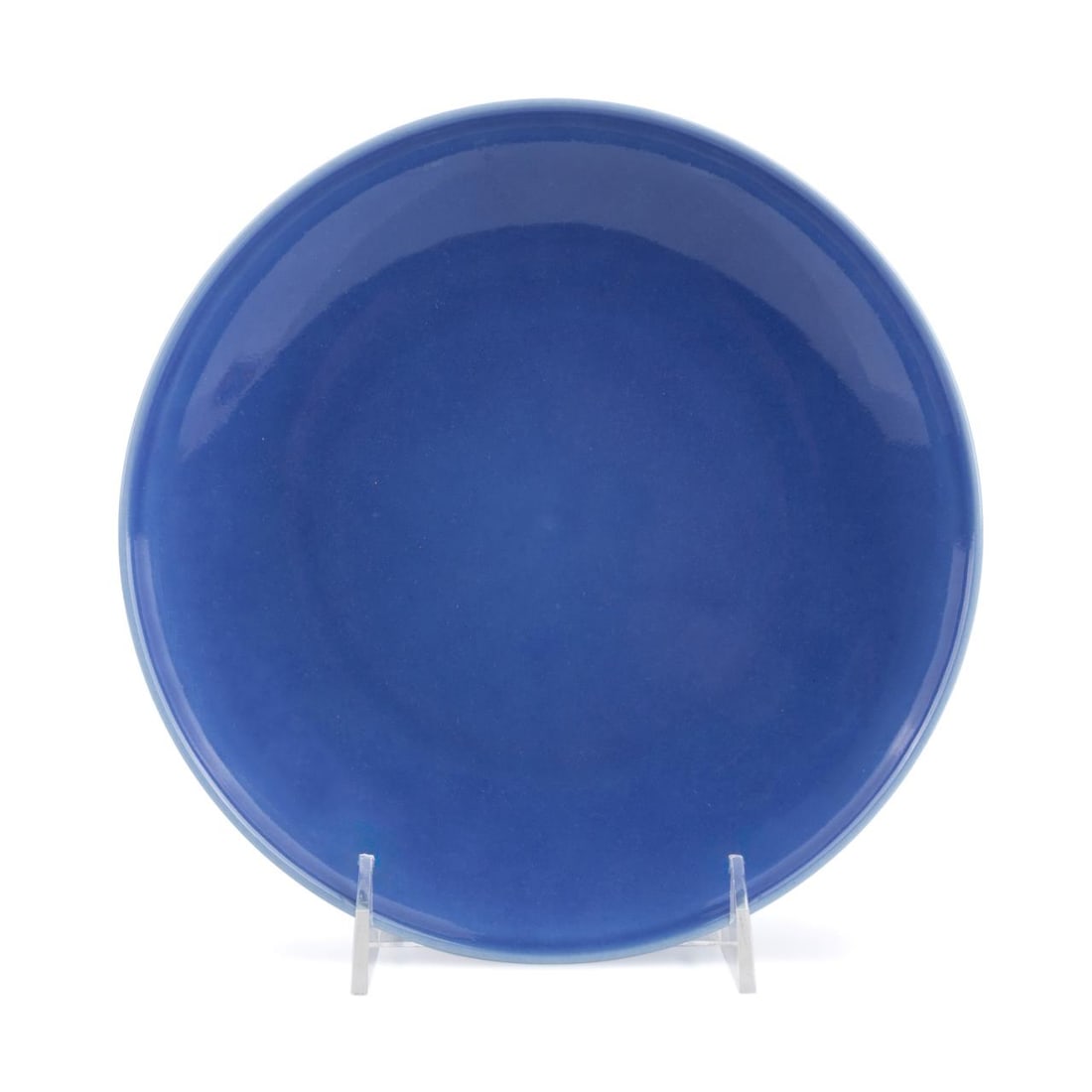 CHINESE BLUE MONOCHROME LOW BOWL,