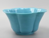 CHINESE BLUE PEKING GLASS FLOW