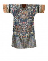 CHINESE BLUE SUMMER GAUZE DRAG