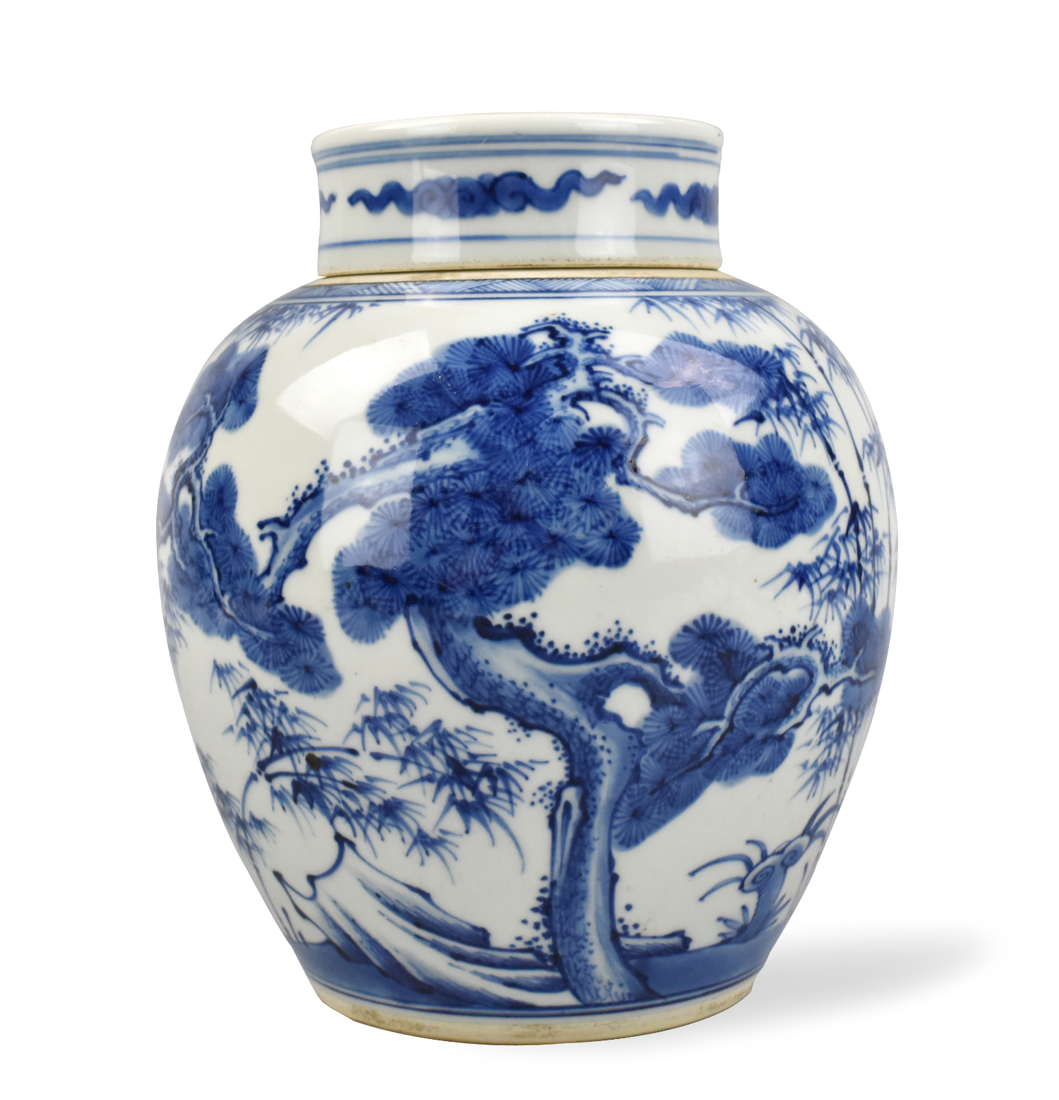 CHINESE BLUE & WHITE "3 FRIENDS"