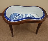 CHINESE BLUE & WHITE BABY BATH