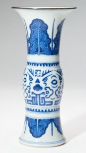 Chinese Blue & White Beaker Va