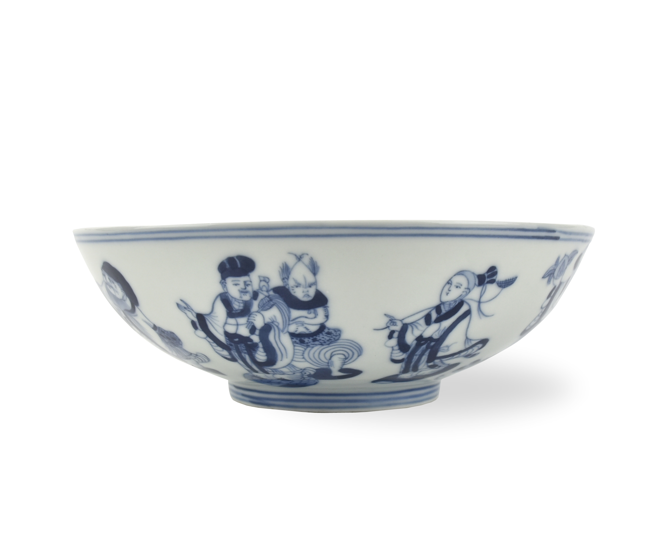 CHINESE BLUE & WHITE BOWL W/ 8