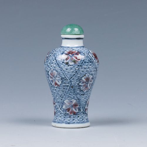 CHINESE BLUE WHITE & COPPER-RED