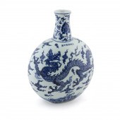 CHINESE BLUE & WHITE DRAGON MO