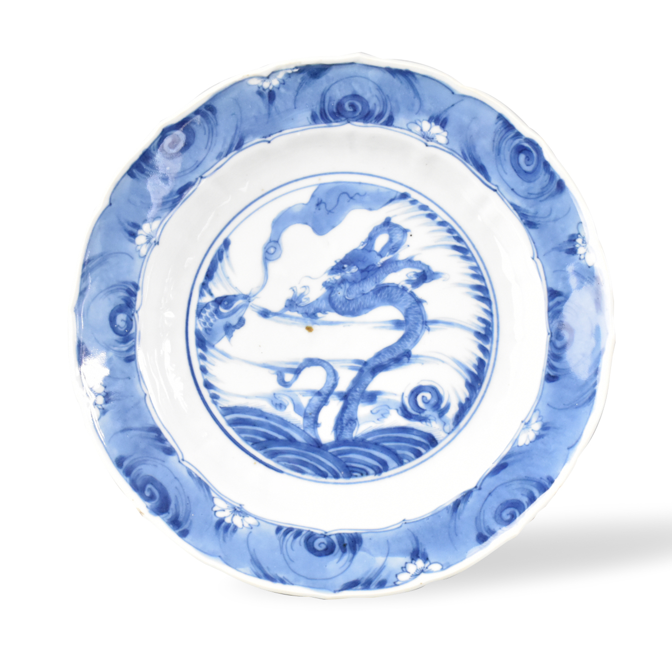 CHINESE BLUE & WHITE DRAGON