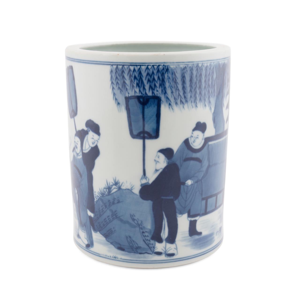 CHINESE BLUE & WHITE FIGURAL