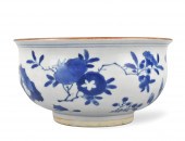CHINESE BLUE & WHITE FLORAL CE