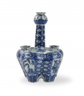 CHINESE BLUE & WHITE GARLIC HE