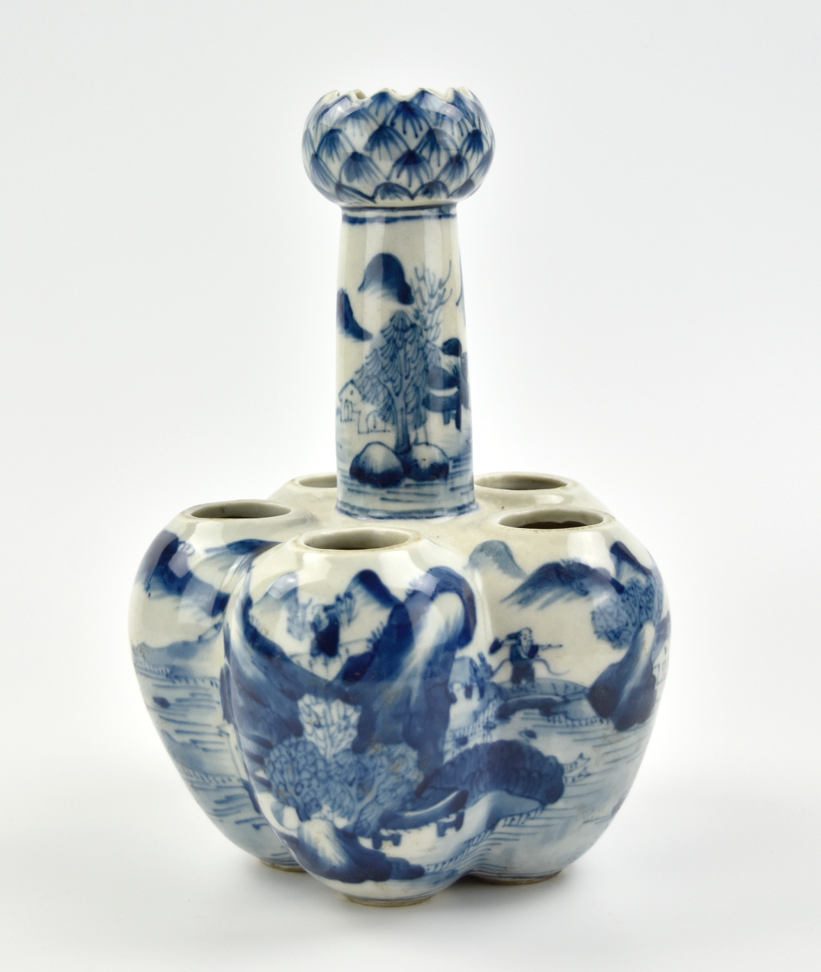 CHINESE BLUE & WHITE GARLIC HEAD