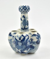 CHINESE BLUE & WHITE GARLIC HE