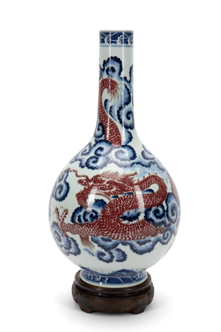 CHINESE BLUE, WHITE, & IRON RED