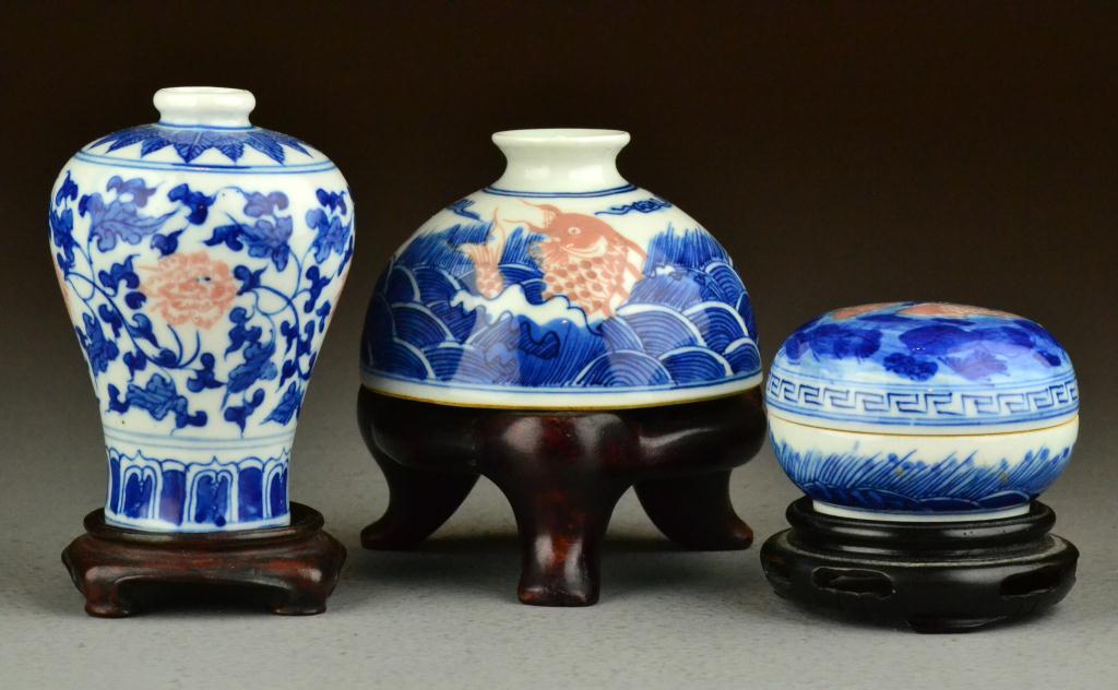 Chinese Blue-White & Iron Red