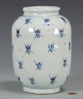 CHINESE BLUE & WHITE LONGEVITY