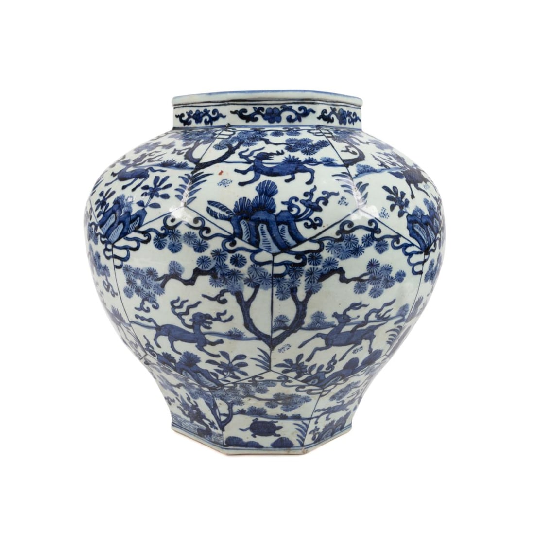 CHINESE BLUE & WHITE MYTHICAL