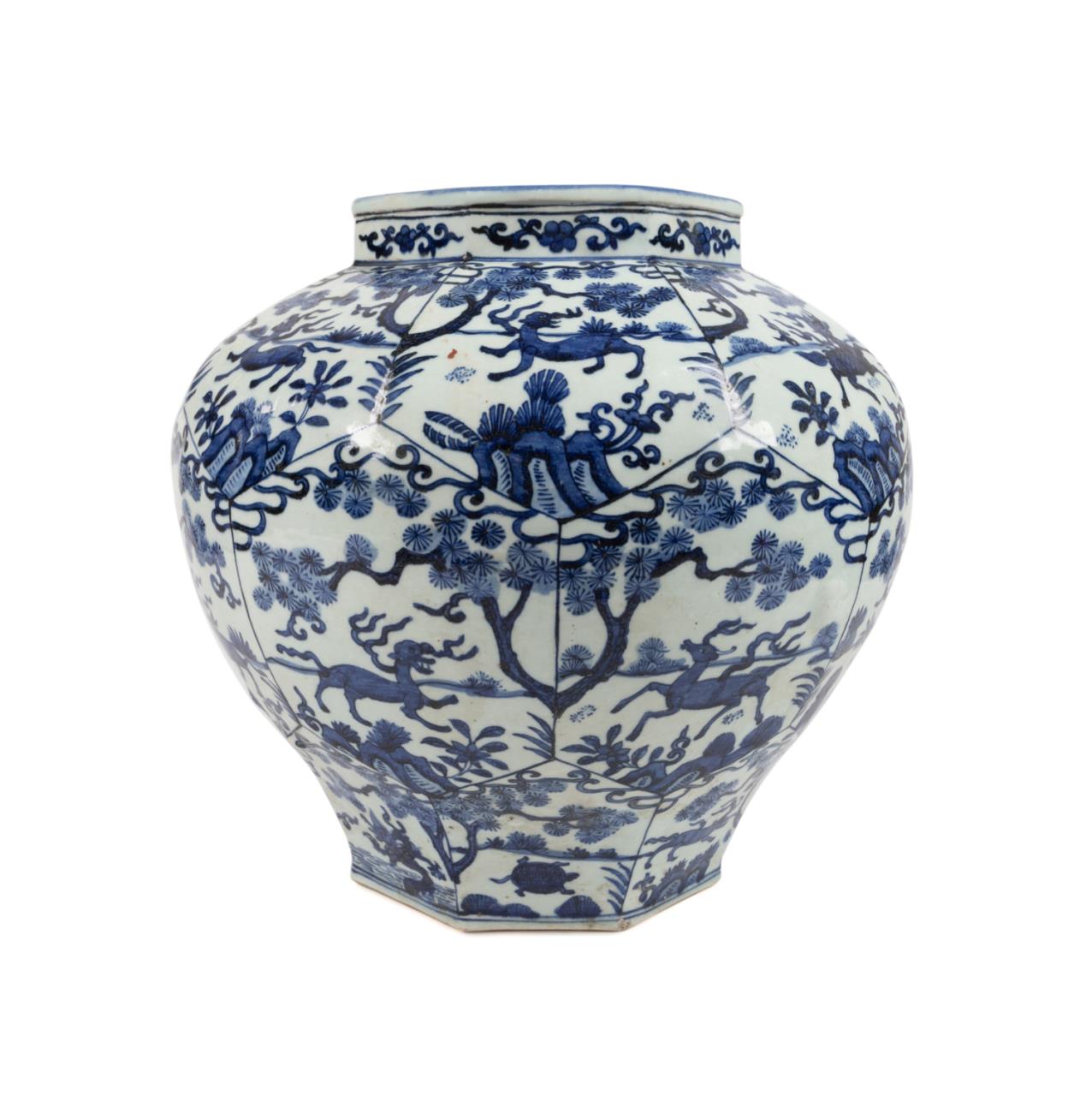 CHINESE BLUE & WHITE MYTHICAL