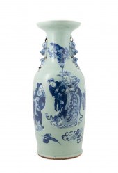 CHINESE BLUE & WHITE ON CELADO