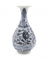 CHINESE BLUE & WHITE PHOENIX Y