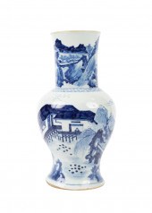 CHINESE BLUE & WHITE PHOENIX T