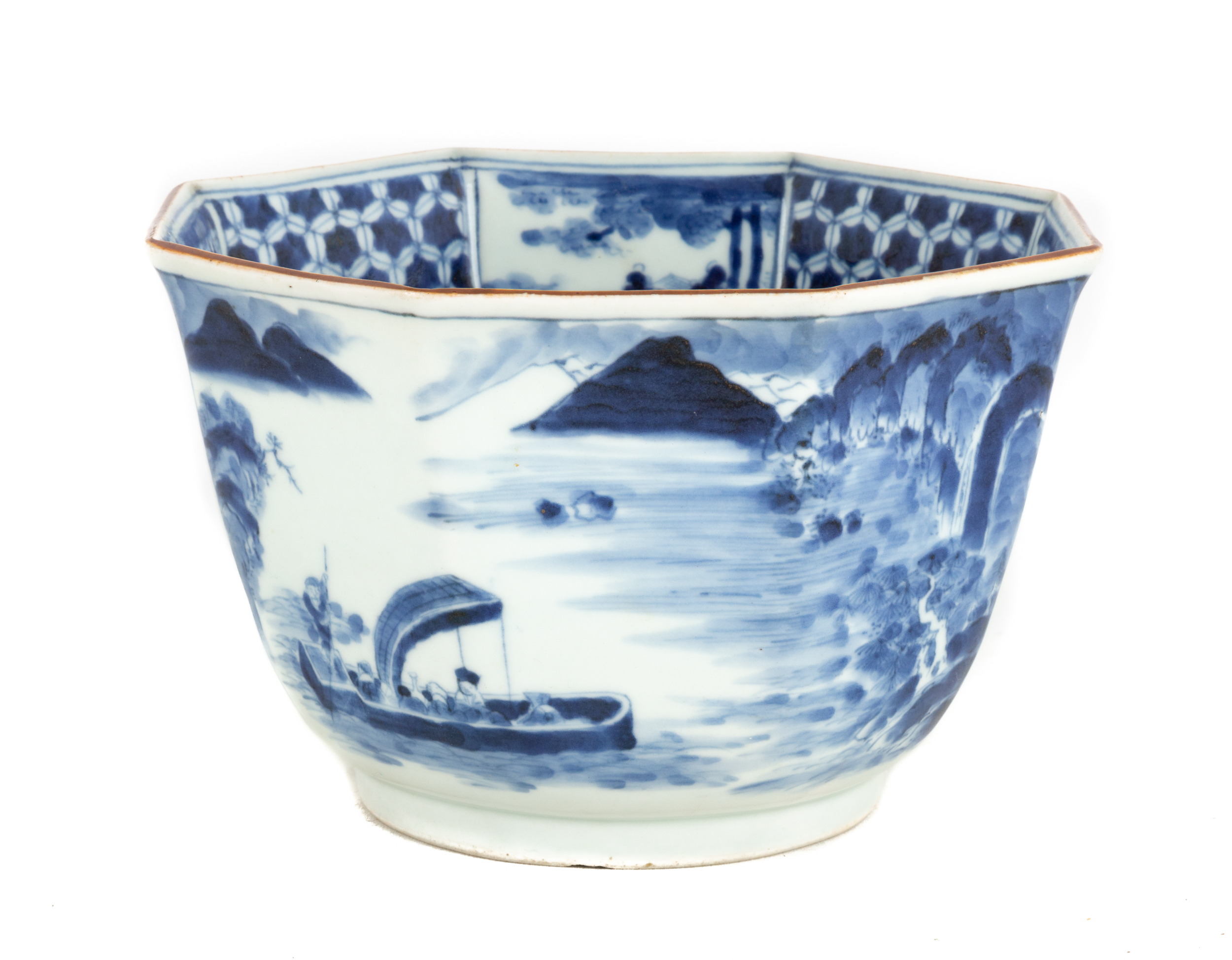 CHINESE BLUE & WHITE PORCELAIN BOWL