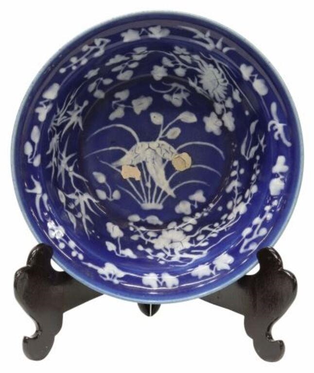 CHINESE BLUE & WHITE PORCELAIN BOWL