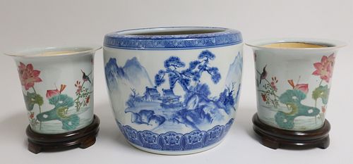 CHINESE BLUE & WHITE PORCELAIN