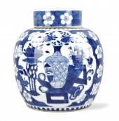 CHINESE BLUE & WHITE PRUNUS CO