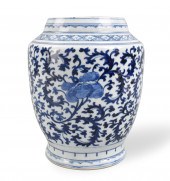 CHINESE BLUE & WHITE SCROLLING
