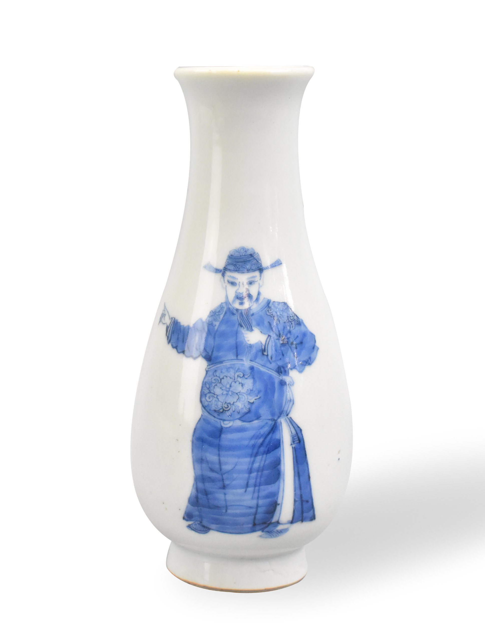 CHINESE BLUE & WHITE VASE W/