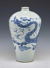 CHINESE BLUE/WHITE DRAGON BALU