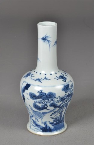 Chinese Blue/White Long-Neck