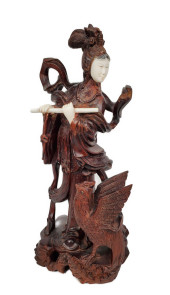 CHINESE BONE AND WOOD CARVING