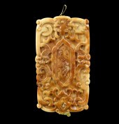 CHINESE BONE CARVED "ZHAI JIE"