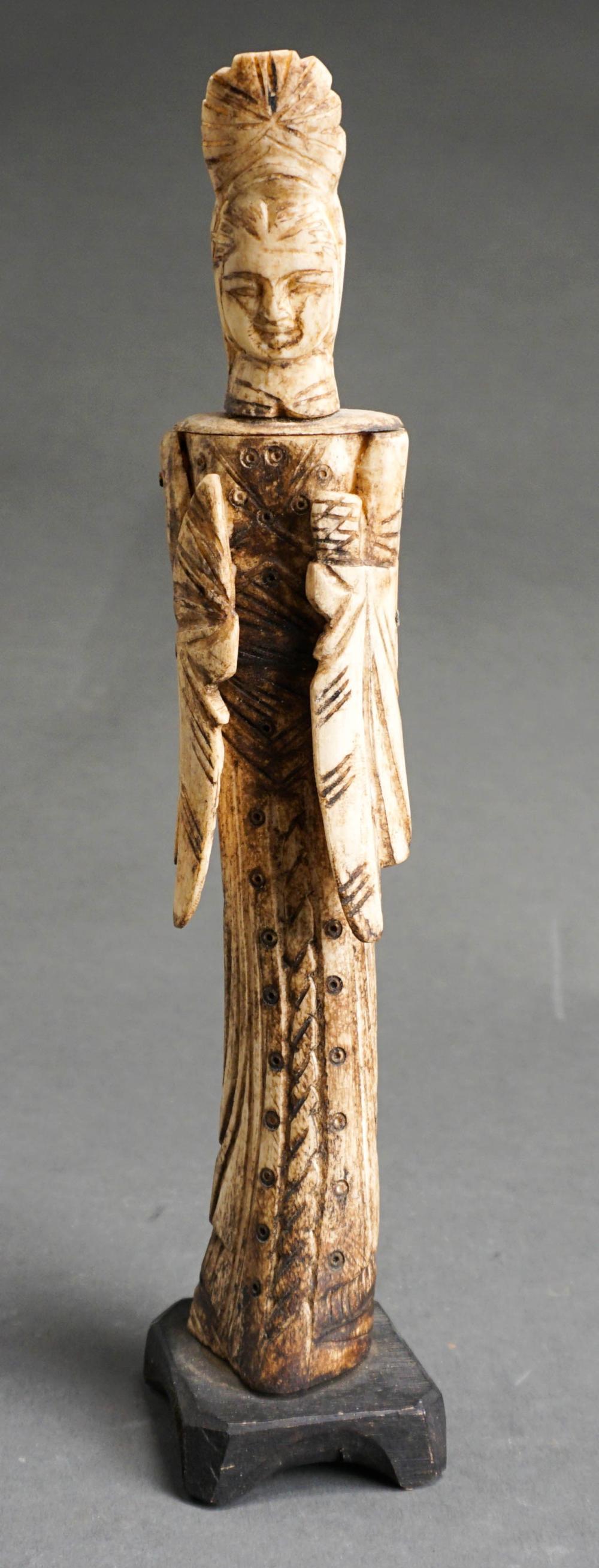 CHINESE BONE FIGURE OF GUANYIN,