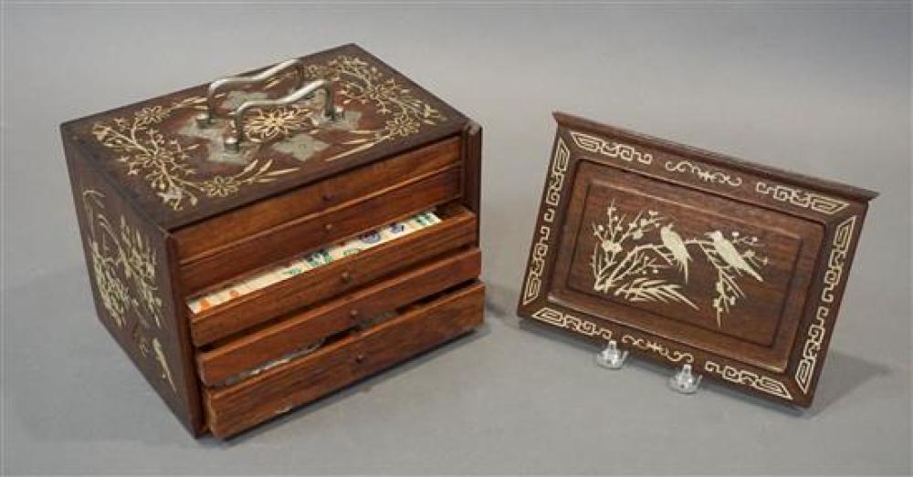 CHINESE BONE INLAID MAHJONG