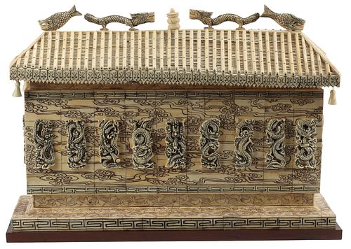 CHINESE BONE-TILED ARCHITECTURAL