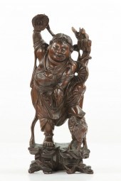 CHINESE BOXWOOD CARVED FIGURE