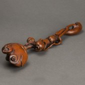 CHINESE BOXWOOD RUYI SCEPTER C
