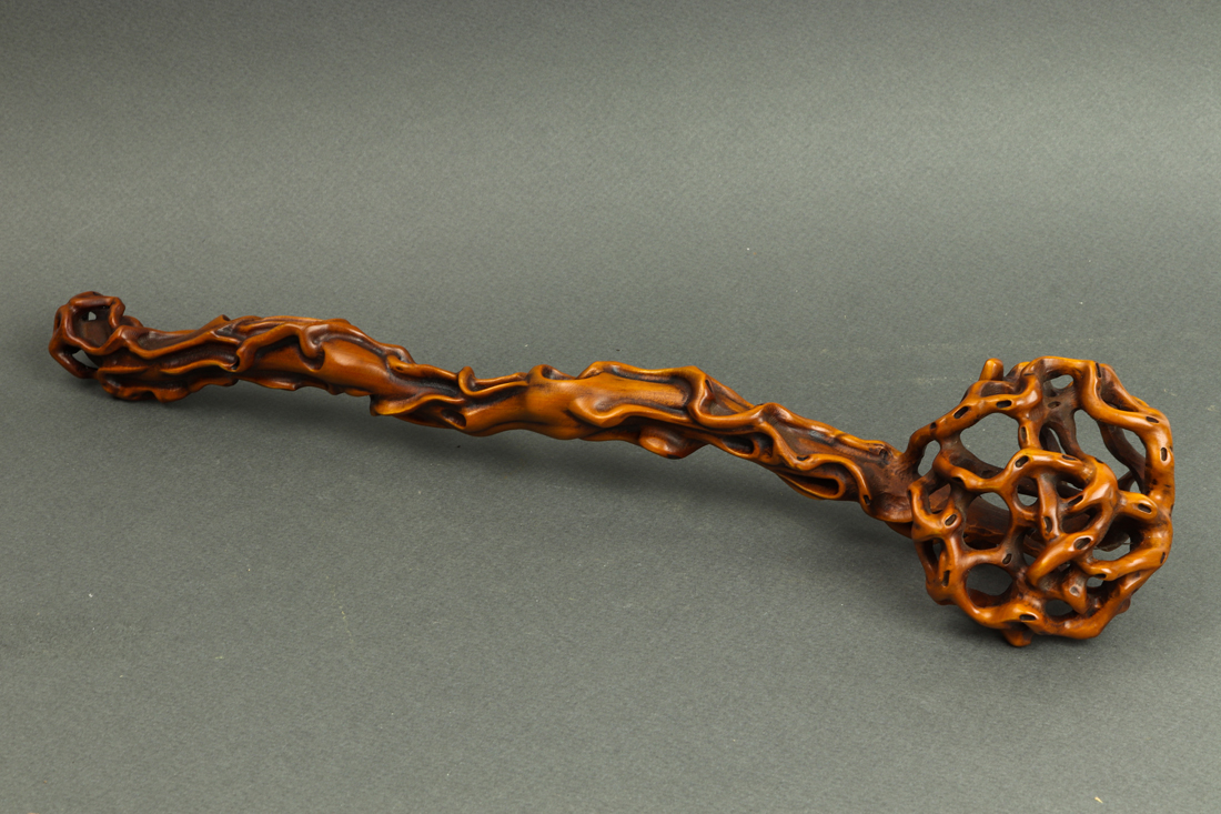 CHINESE BOXWOOD RUYI SCEPTER